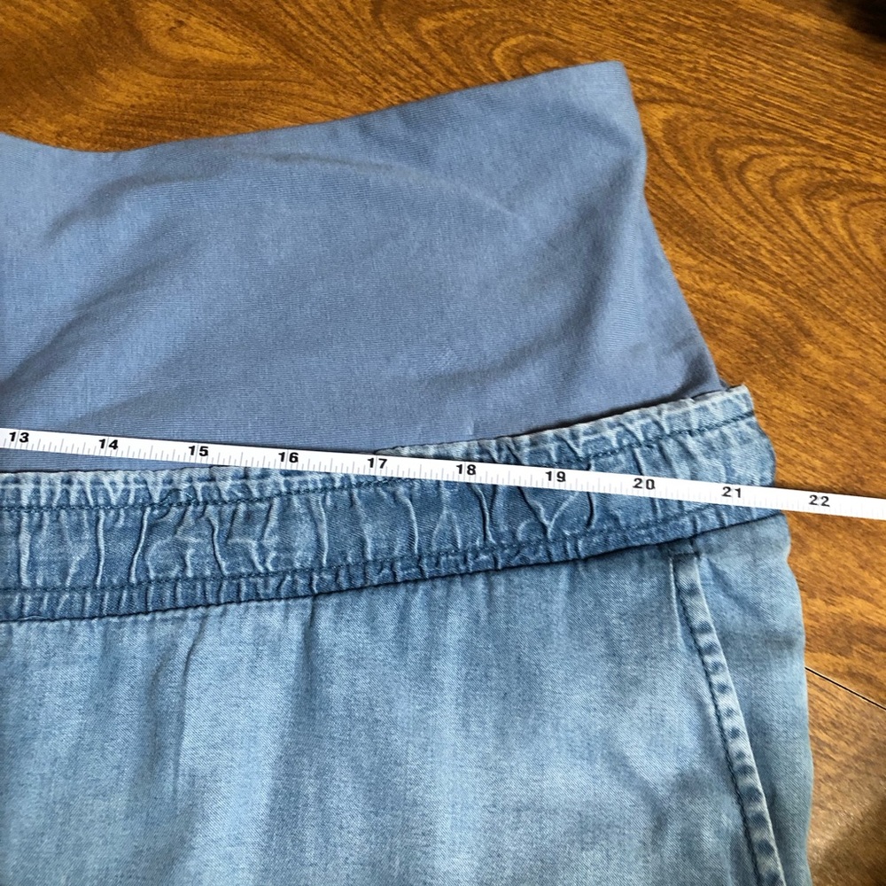 H&M Women’s soft denim Pull Up Maternity pants size XL NWT - Picture 6 of 8